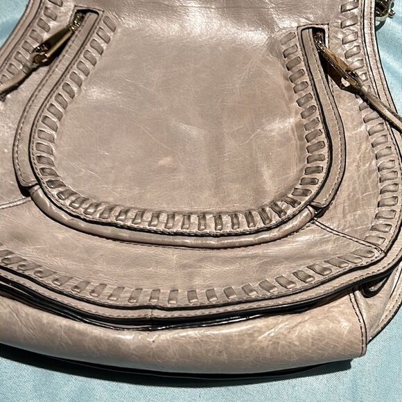Rebecca Minkoff‎ | Vanity Saddle Bag Almond Leather C9 - Picture 4 of 12